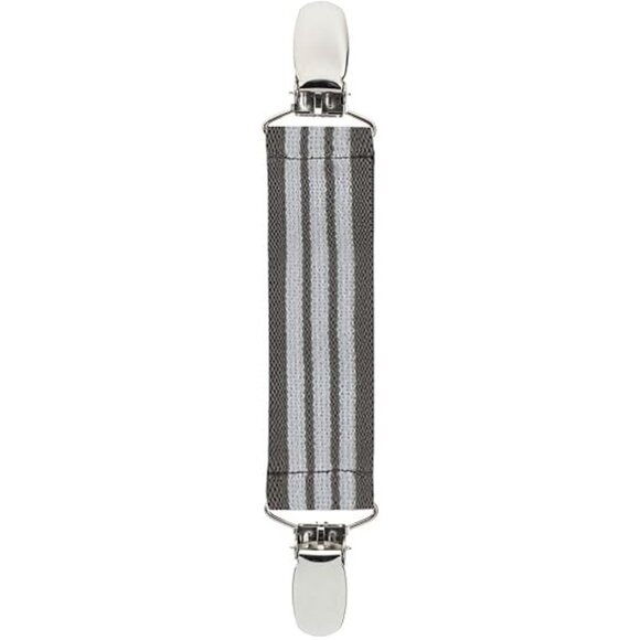 Hold'Em Elastic Scarf and Hat Clips Attacher Extra Heavy Clips  - Grey and White - Picture 1 of 7